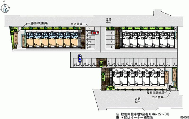 レオパレス双柳１番館 月極駐車場