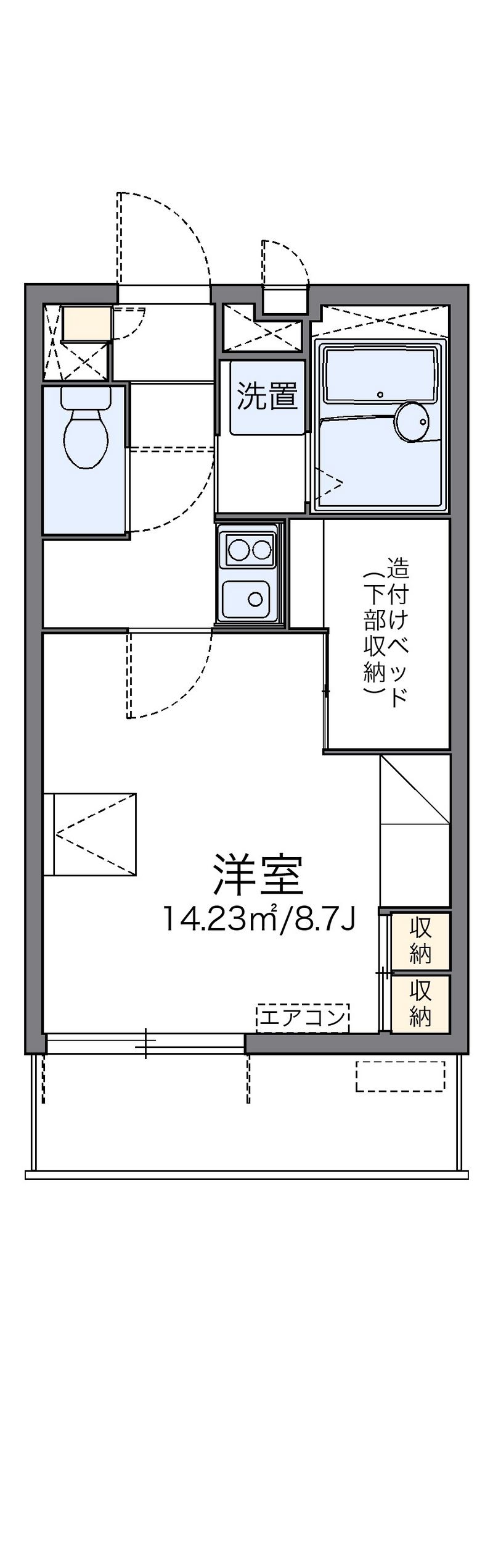 レオパレス小田 間取図