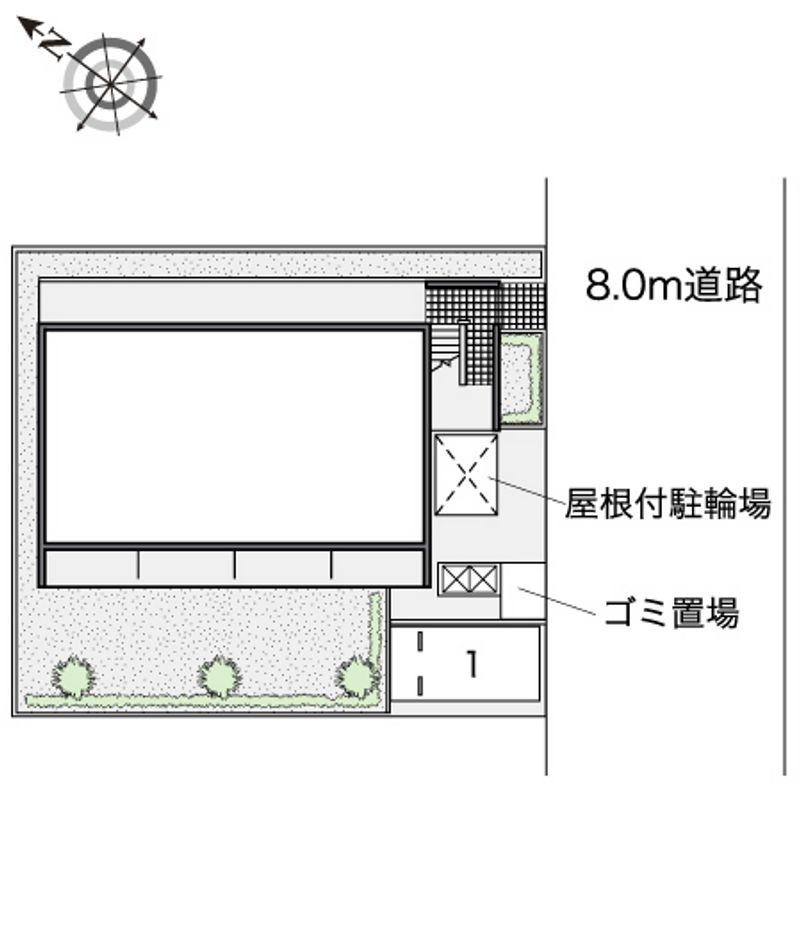レオパレスヘリテージ新都心 配置図