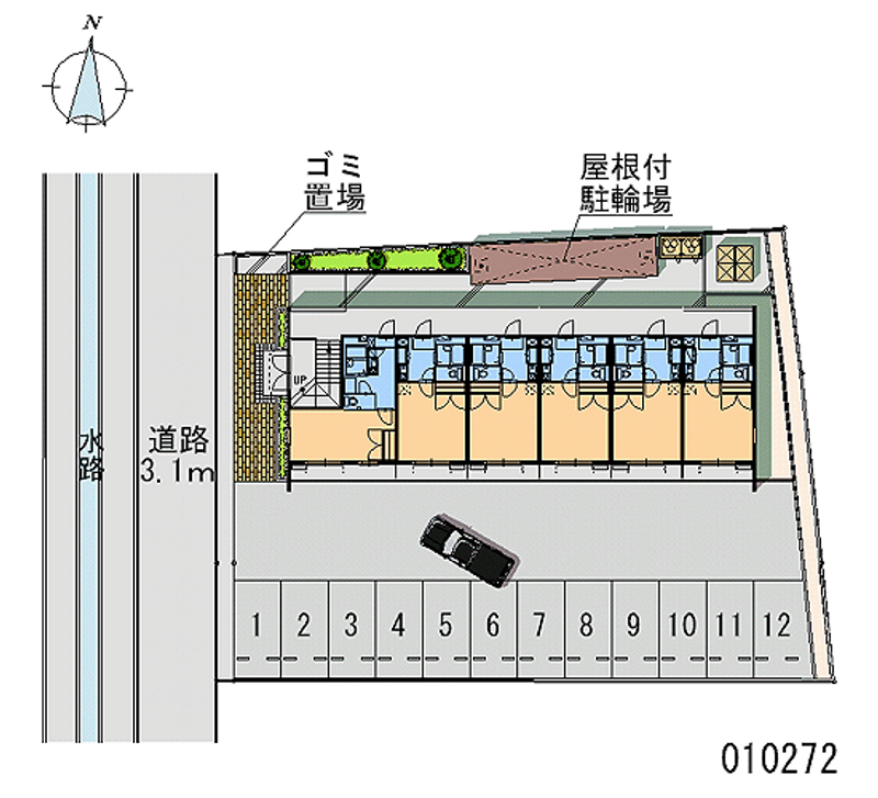 レオパレスみその 月極駐車場