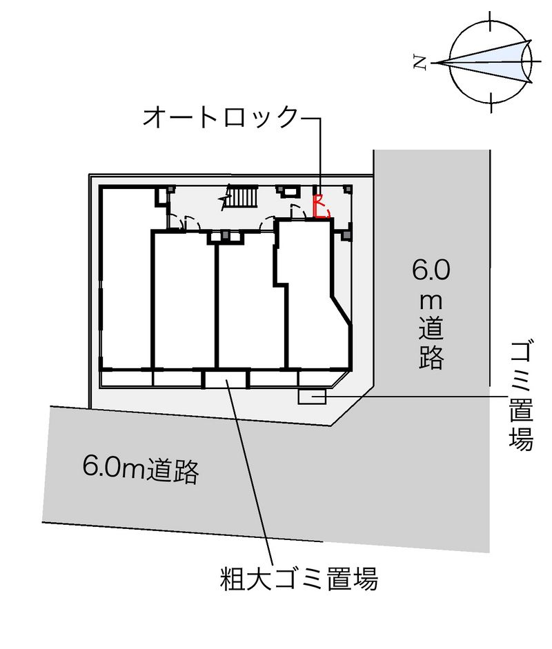 レオパレスエクセルハイツ高島平 配置図