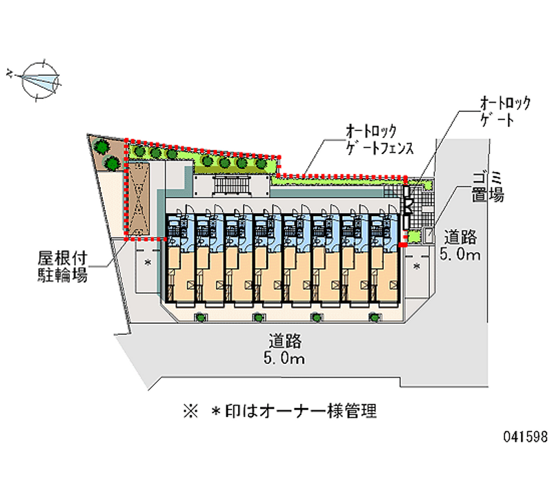 レオパレスパストラル 区画図