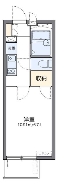 レオパレスライラック久が原 間取り図