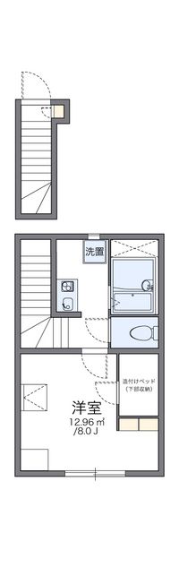 レオパレスムーンジャスティス 間取り図