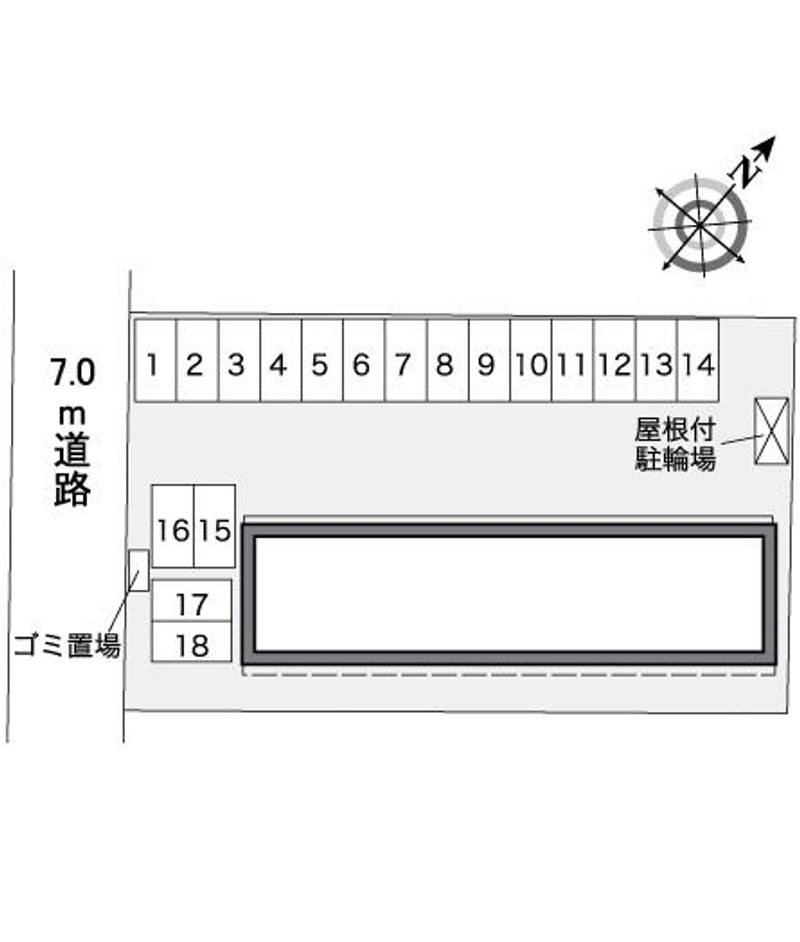 レオパレス秋月 配置図