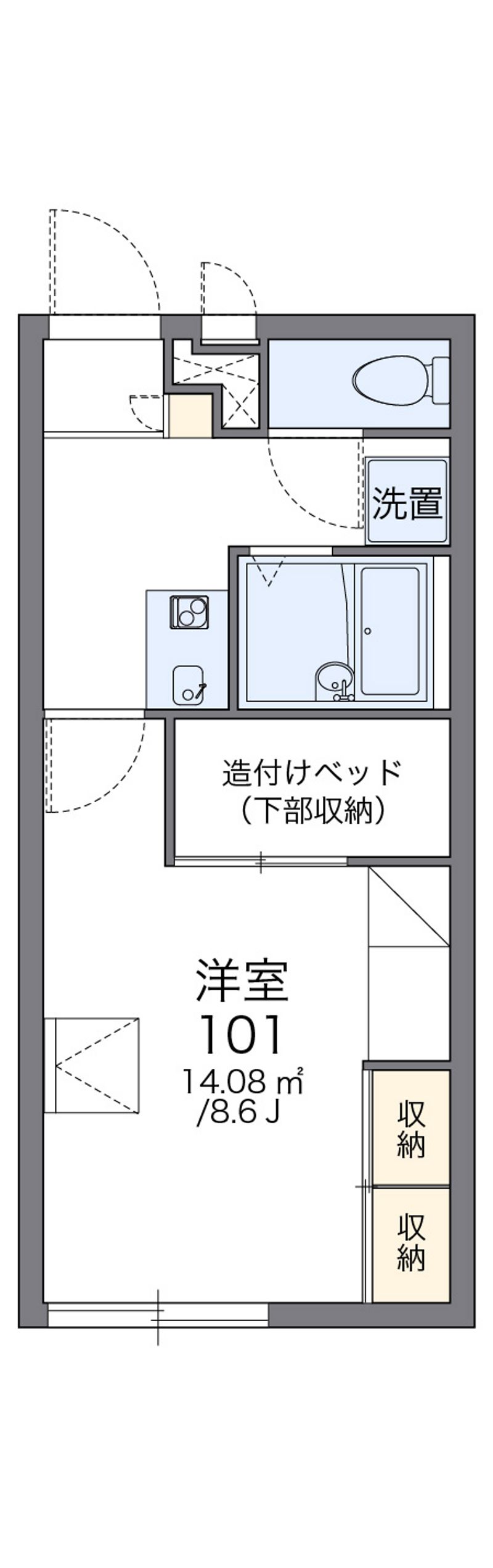 レオパレスルミエール 間取図