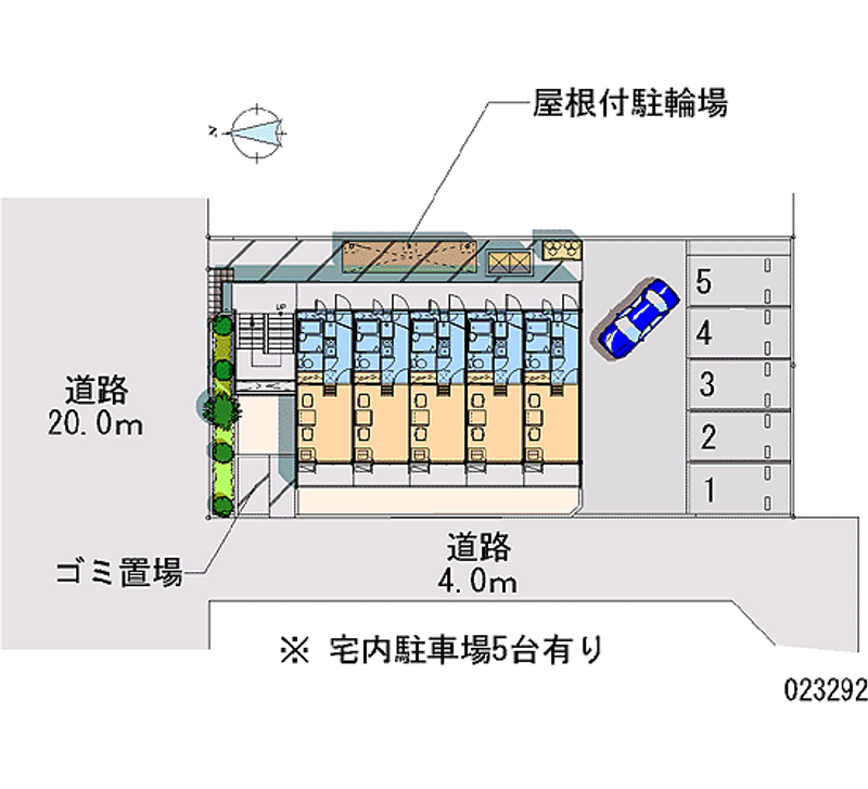 レオパレスロイヤルシティ茜 区画図