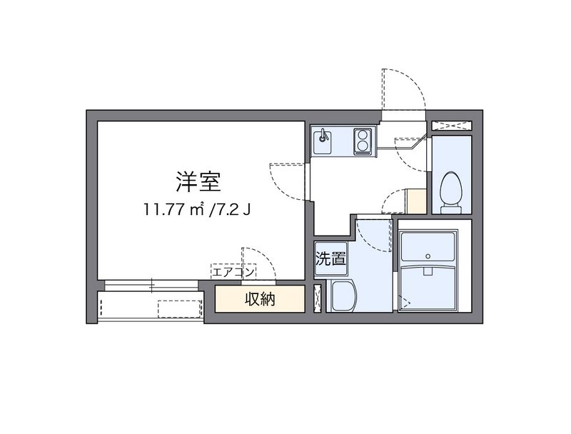 クレイノＢＬＵＥⅢ 間取図