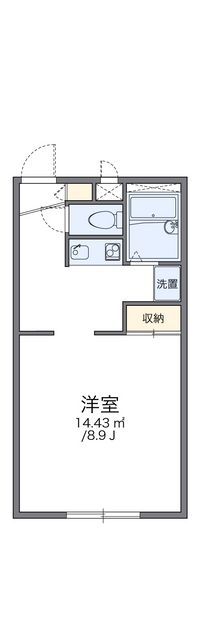 レオパレス栢山 間取り図