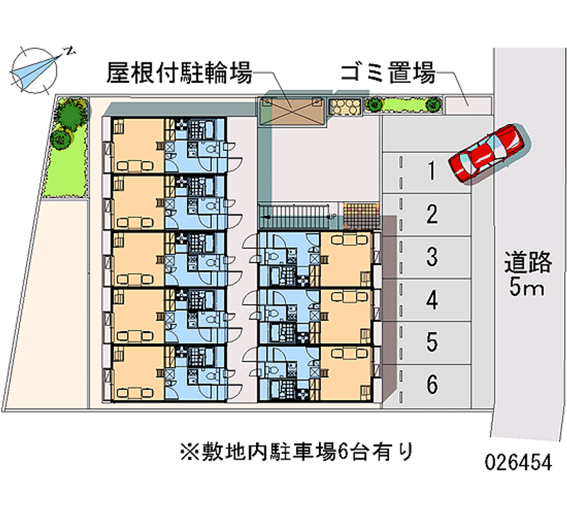 レオパレスゆげた 月極駐車場