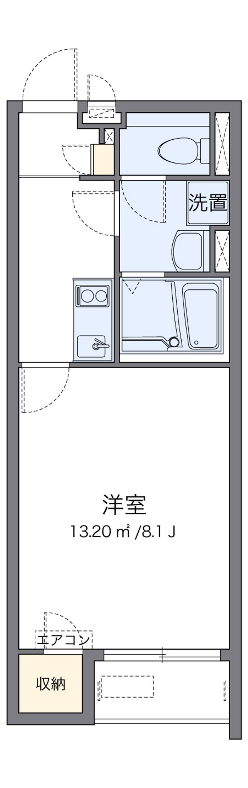 クレイノＨＯＭＥＪＩＮＤＥＮ 間取図