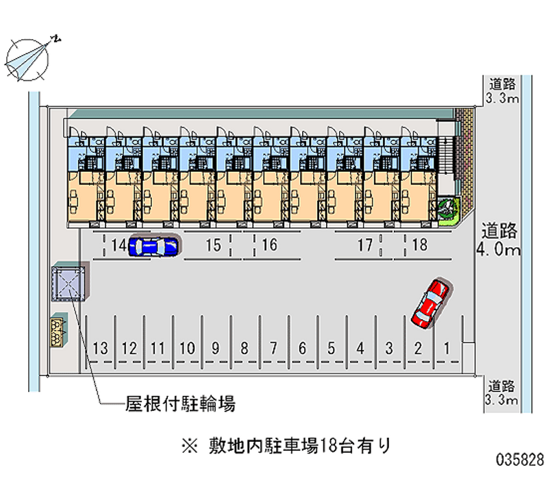 レオパレス能美 月極駐車場