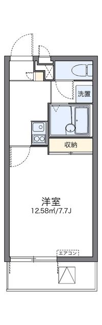 レオパレスレユール樹 間取り図