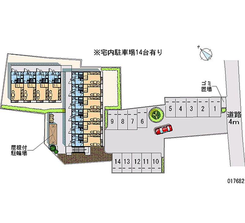 レオパレス浜北 月極駐車場