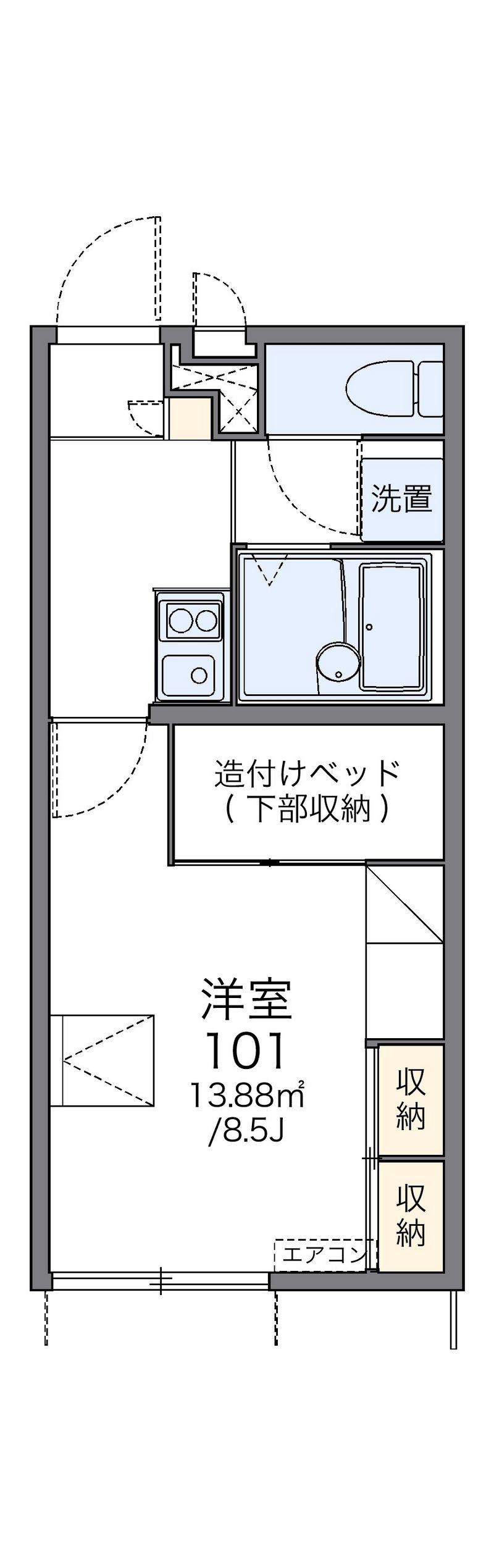 レオパレス望洋 間取図