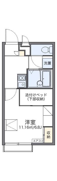 レオパレス極楽寺 間取り図