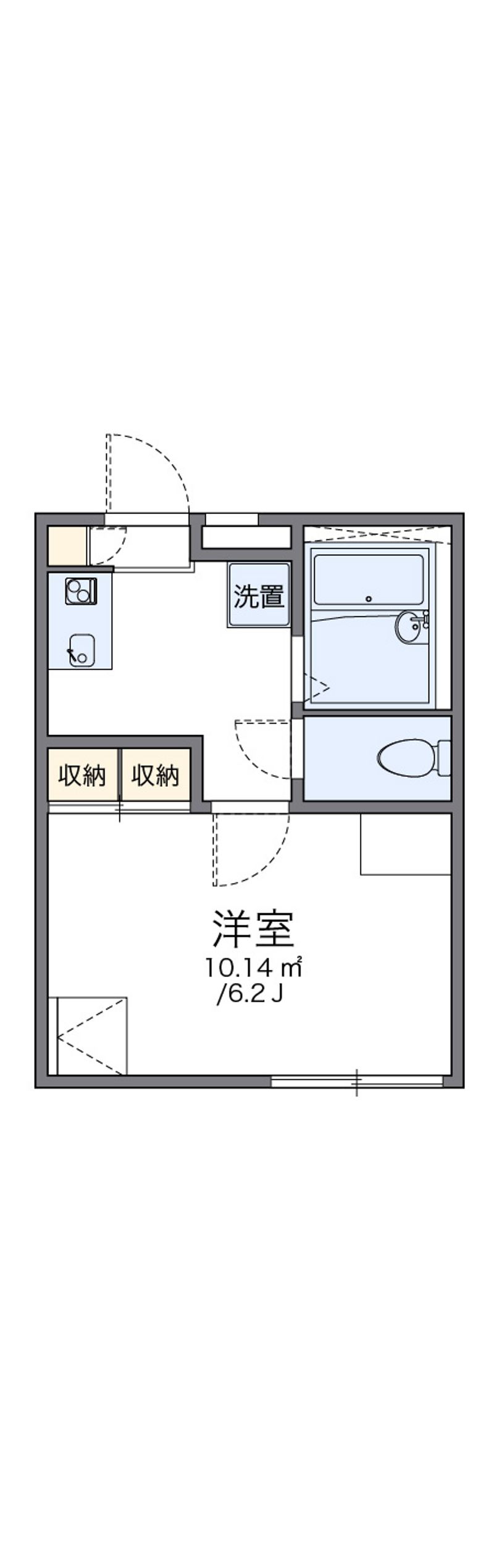 レオパレスフルール 間取図