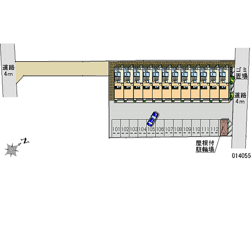 14055 Monthly parking lot