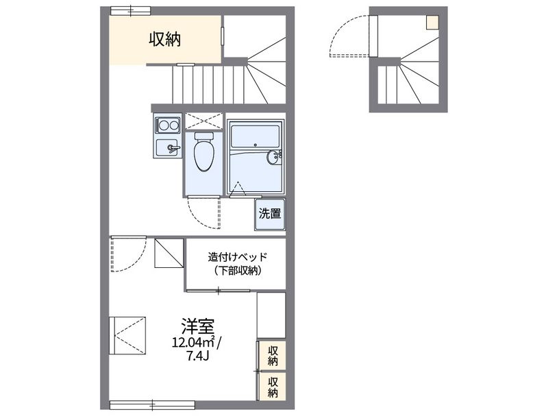 レオパレスエスピナカⅡ 間取図
