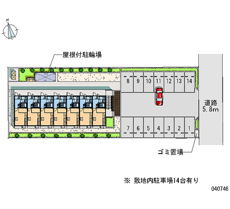 40746 Monthly parking lot