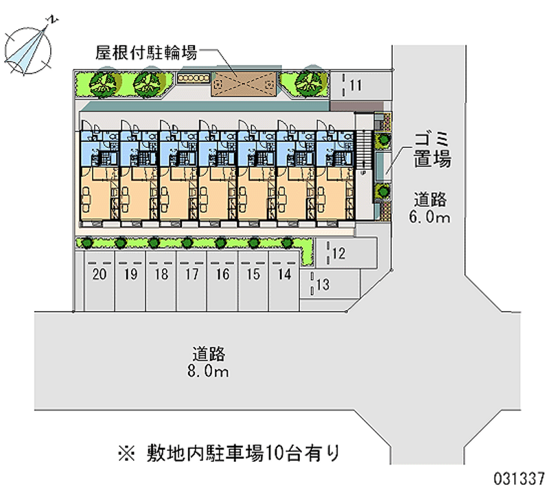 レオパレス市原Ｂ 月極駐車場