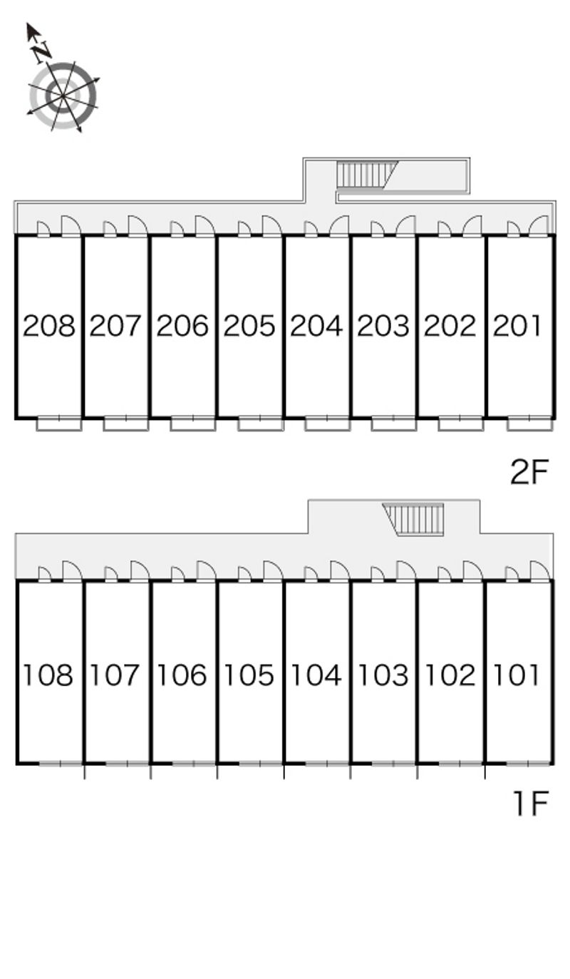 レオパレスタートルハウス　Ⅰ 間取配置図