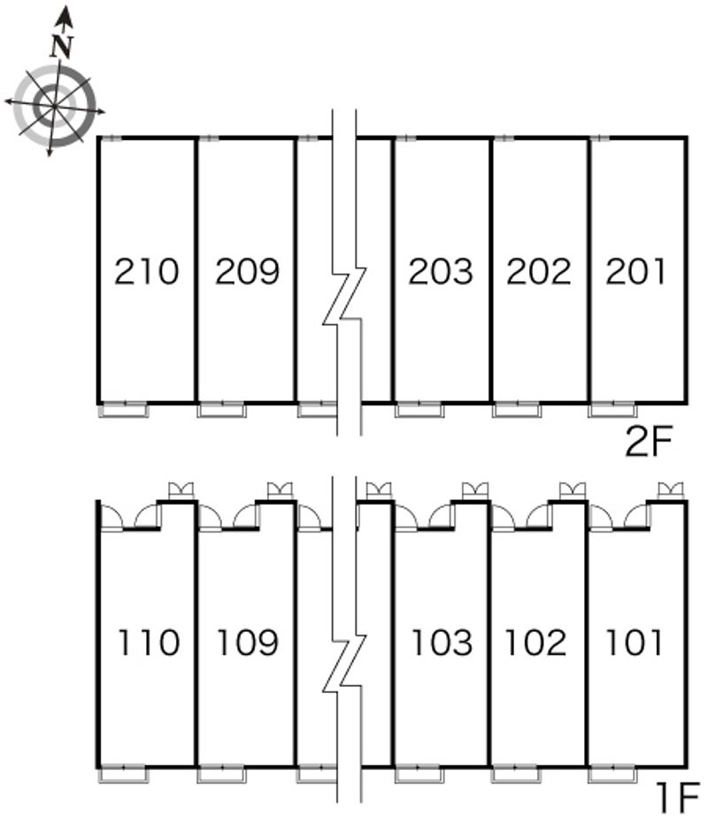 レオパレスコンフォートＡ 間取配置図