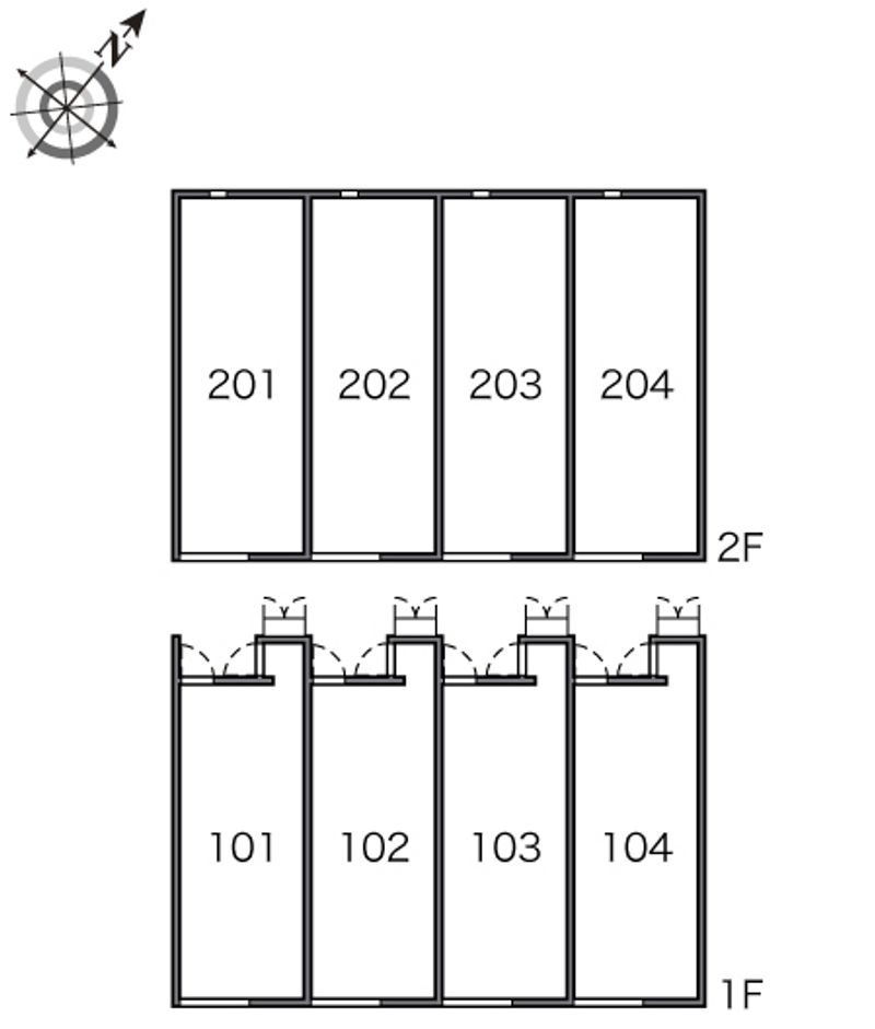 レオネクストみなみ２番館 間取配置図