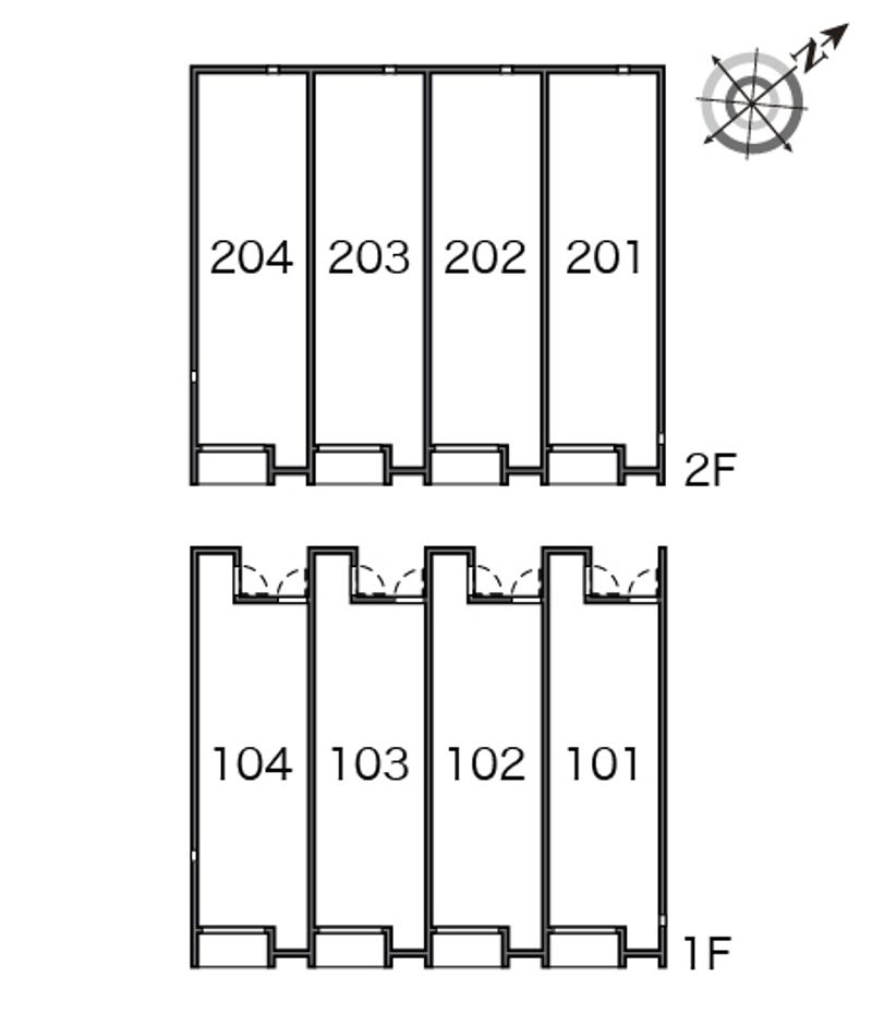 レオネクストポムールⅡ 間取り配置図