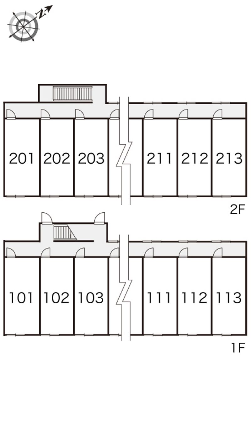 レオパレスドゥージェーム 間取配置図