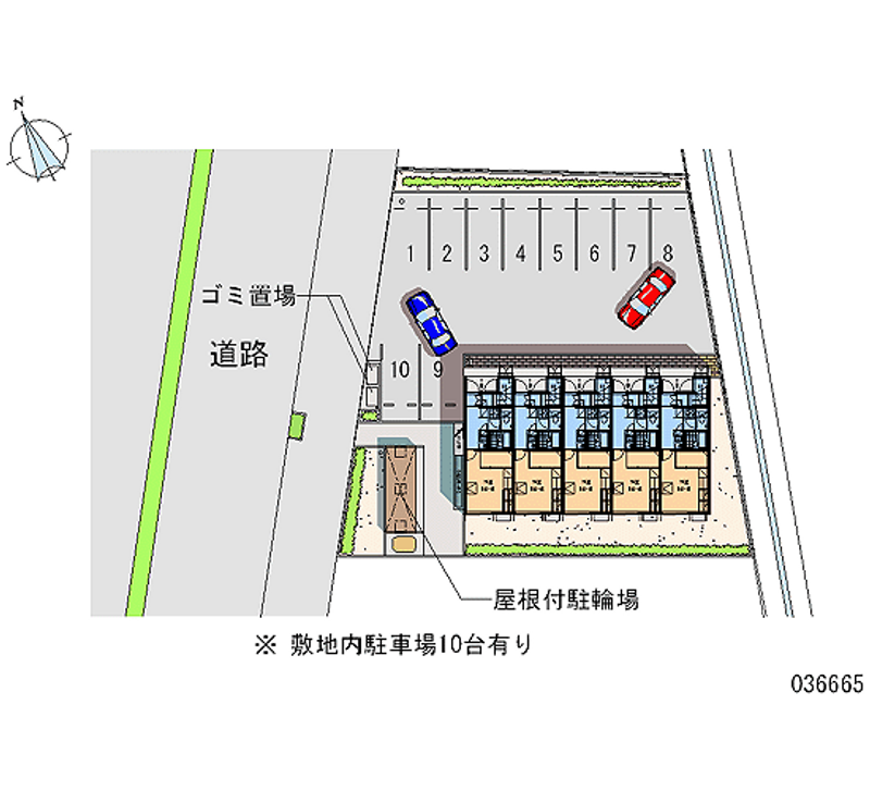 レオパレスアクア 月極駐車場