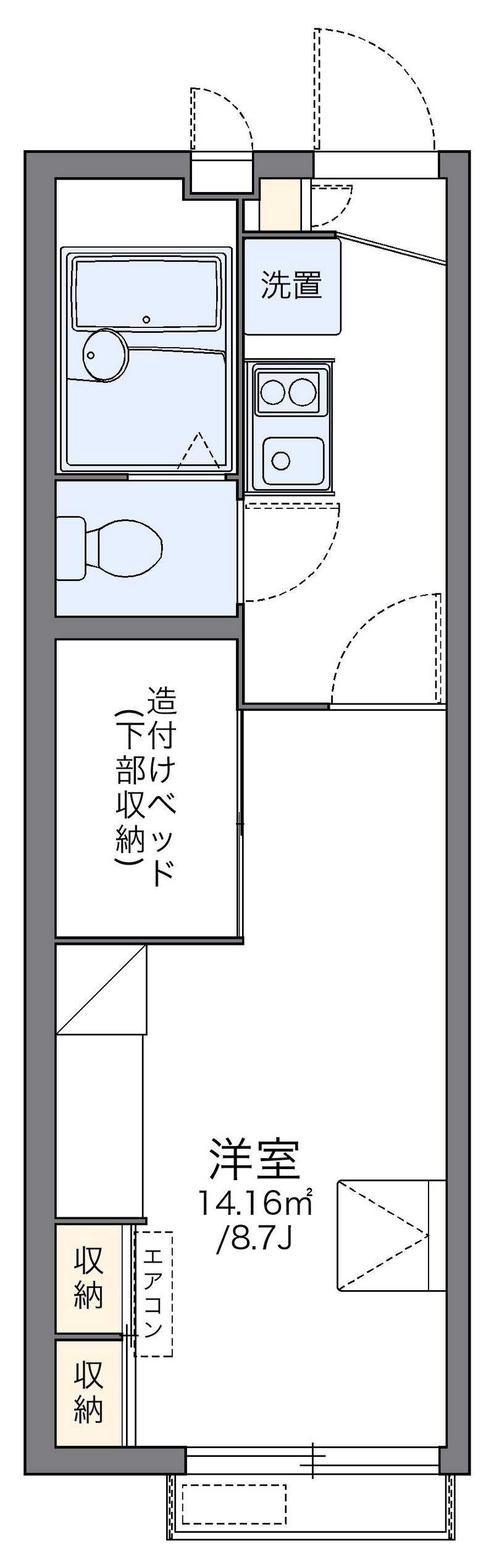レオパレスさくら 間取図