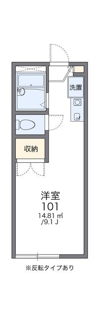 レオパレス高雄 間取り図