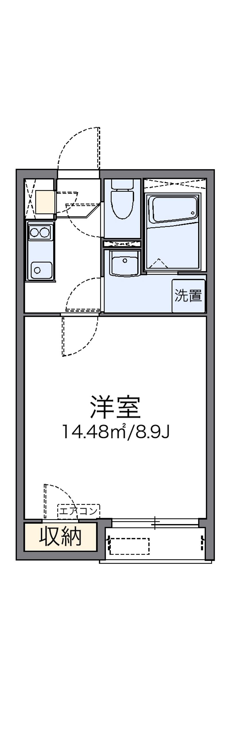 レオネクストメゾンド　フルール 間取図