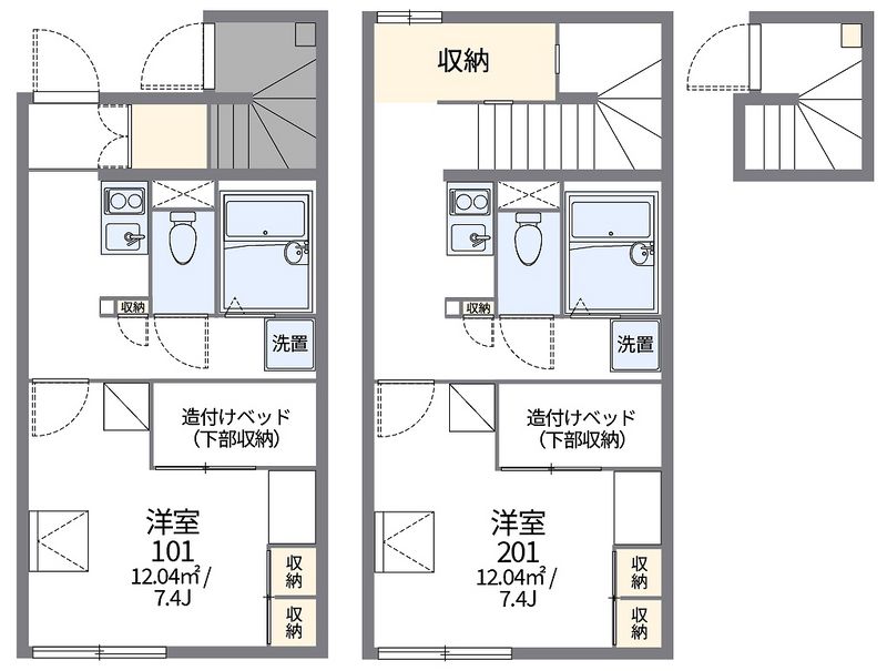 レオパレスみどり 間取図