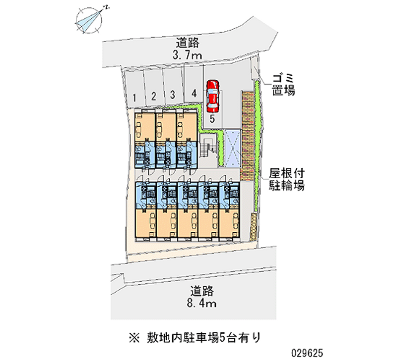 レオパレス若竹 月極駐車場