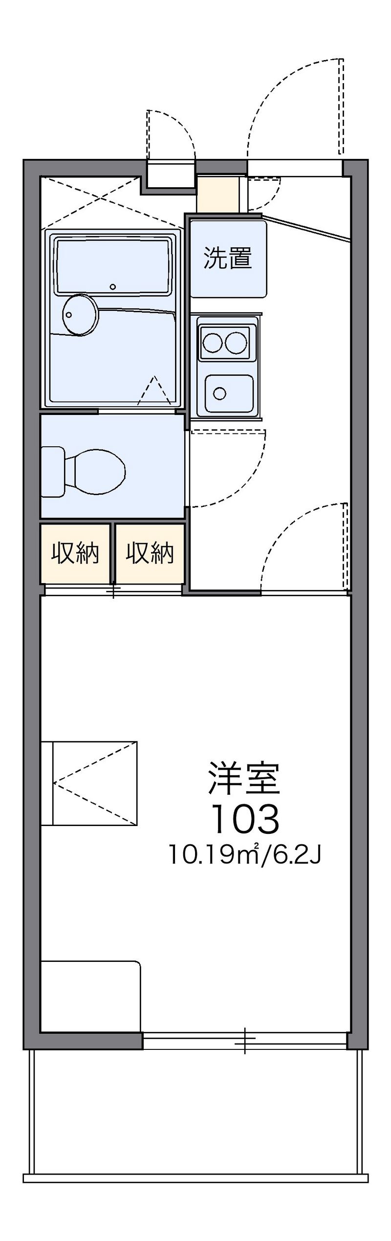 レオパレスリエール 間取図