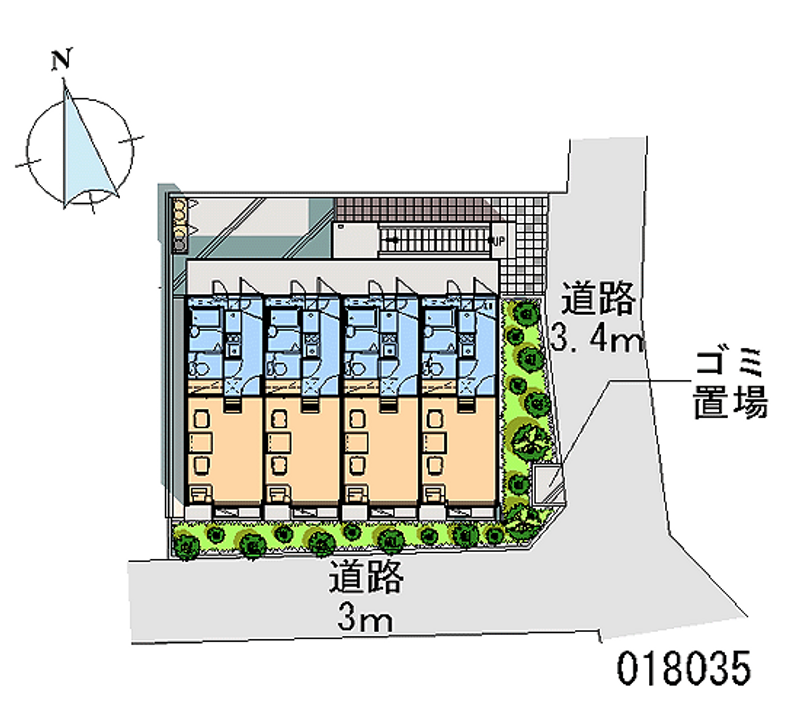 レオパレスル　ボヌール 区画図