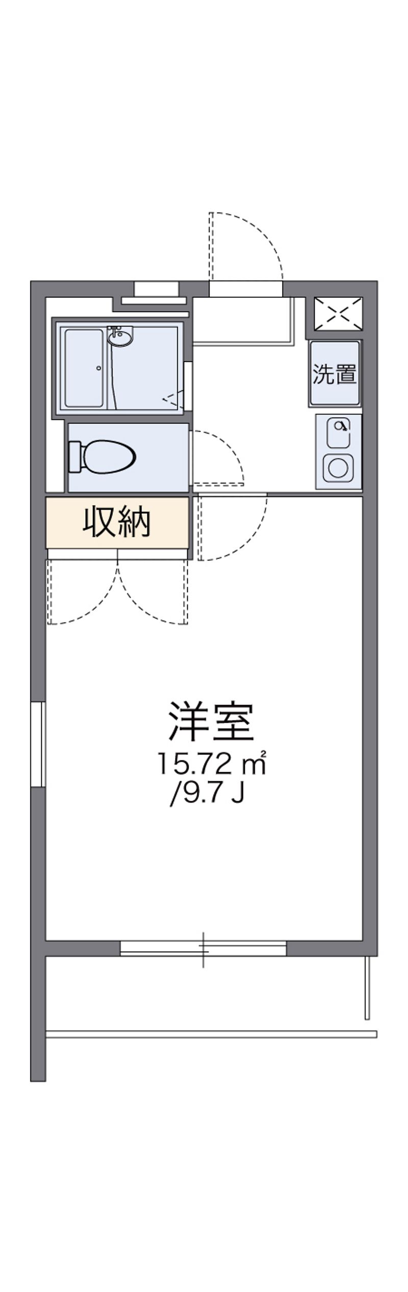 レオパレスクール 間取図