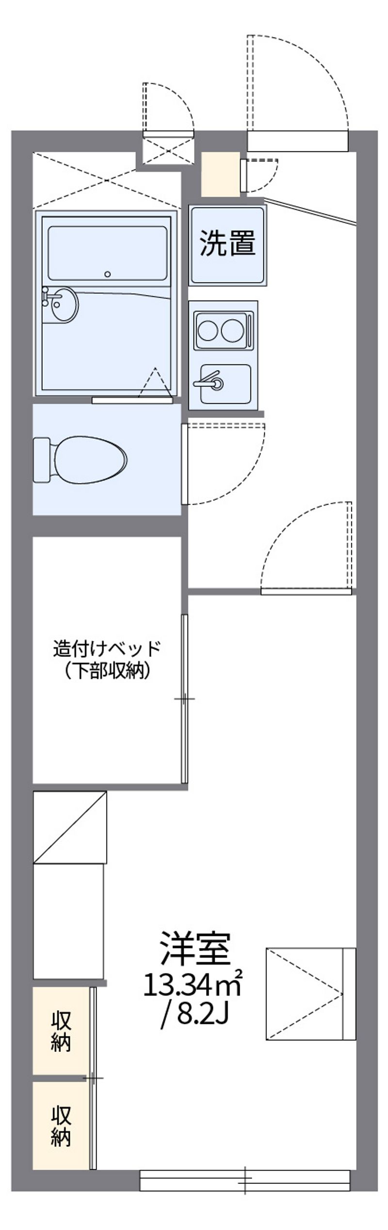 レオパレスセフティ半田 間取図