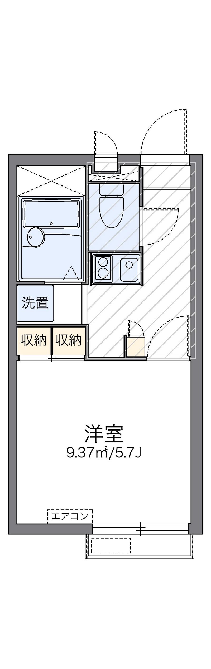 レオパレス喜十 間取り