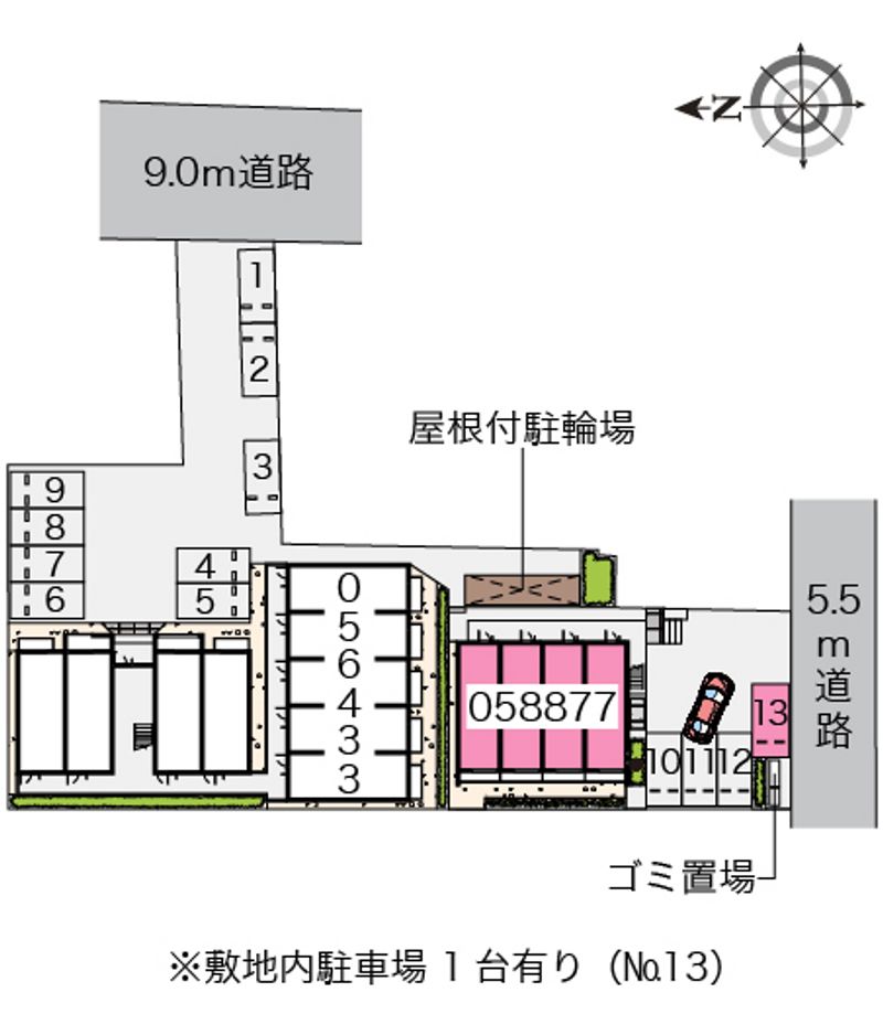クレイノ宿町Ⅱ 配置図