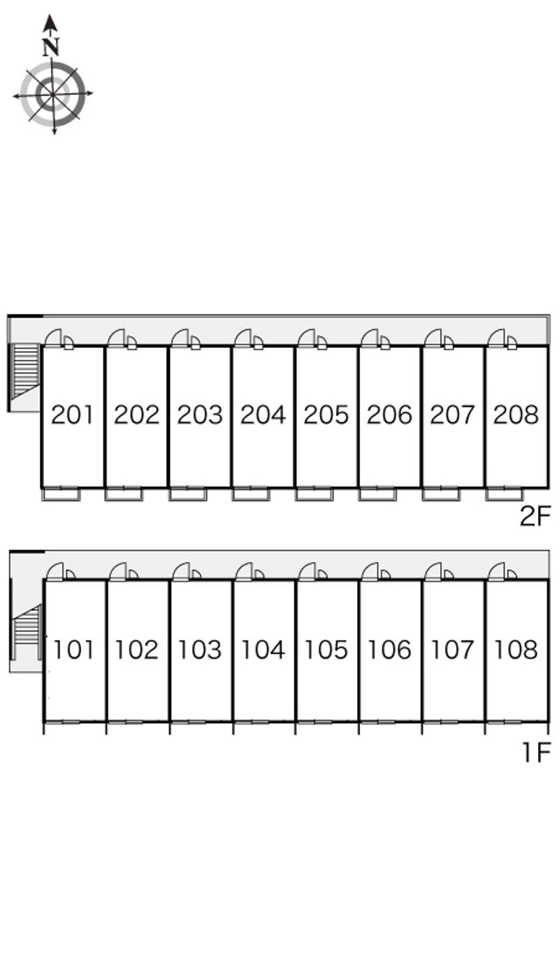 レオパレスピエーサ泉中央 間取配置図