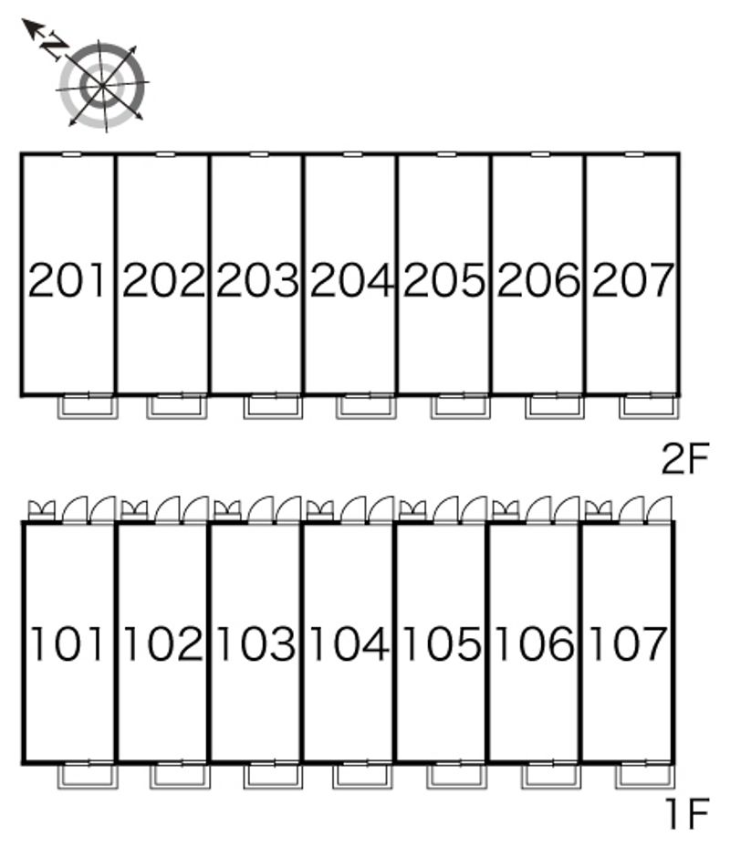 レオパレスラ・メゾンフルールⅡ 間取り配置図