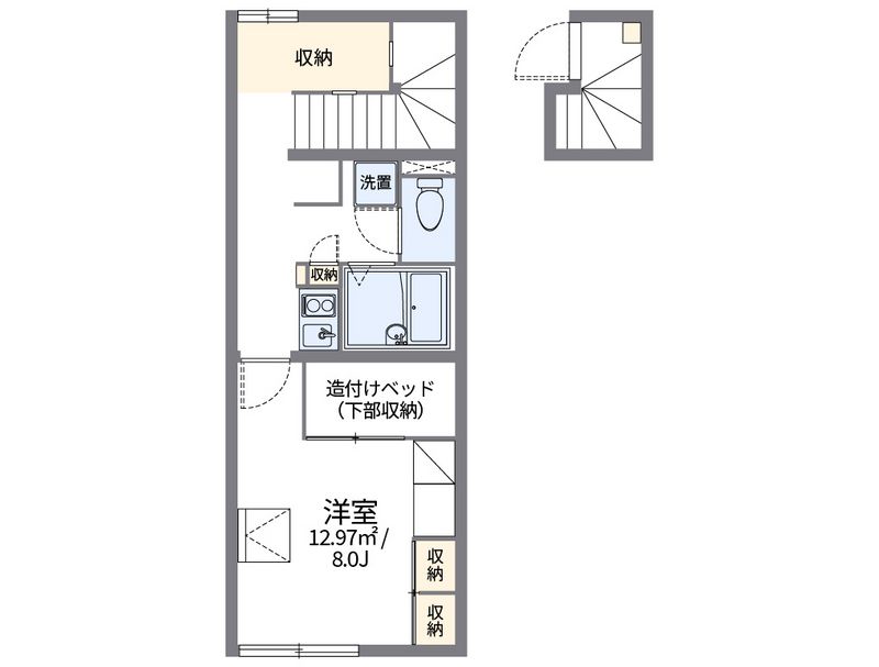 レオパレス松浜 間取図