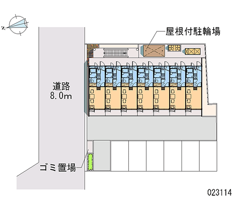 レオパレスアビコ 区画図