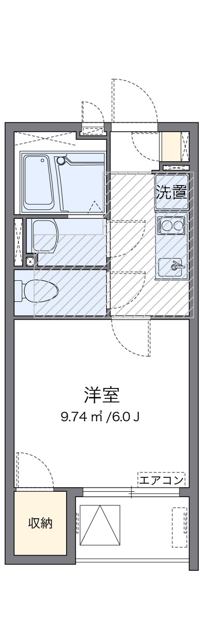 ミランダオカムラハイツ４ 間取図