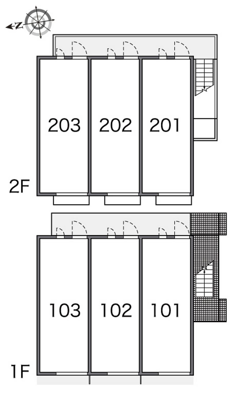 レオパレス相楽 間取配置図