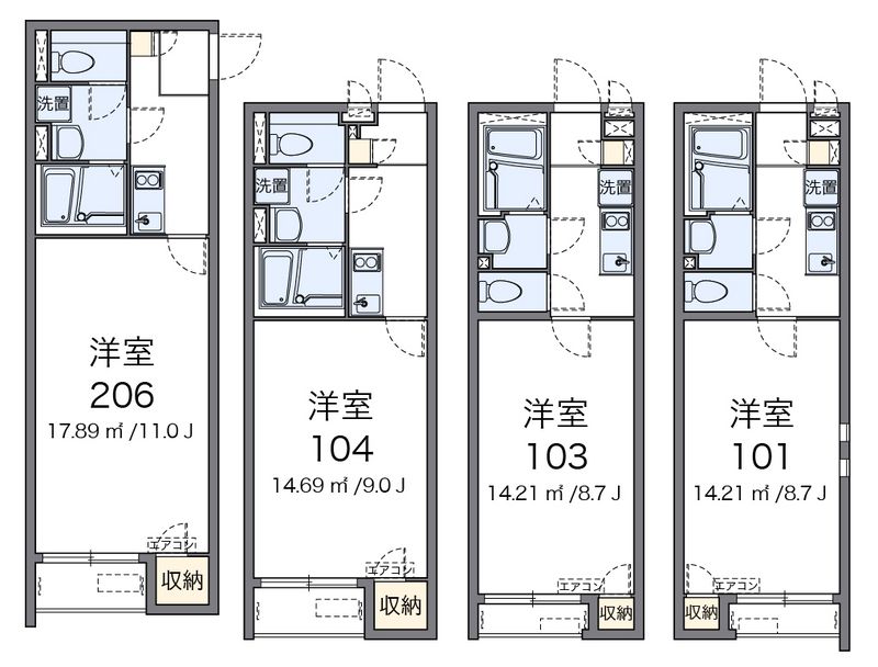 クレイノＳ＆Ｓ 間取図