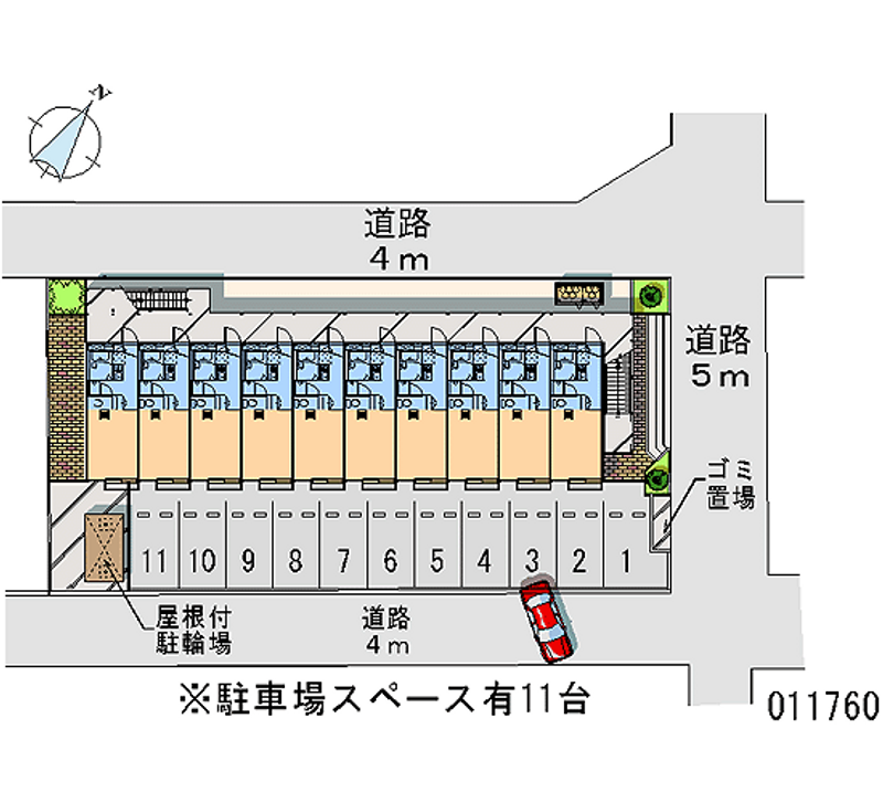 レオパレスＳＫＹ　ＹＡＲＤ 月極駐車場